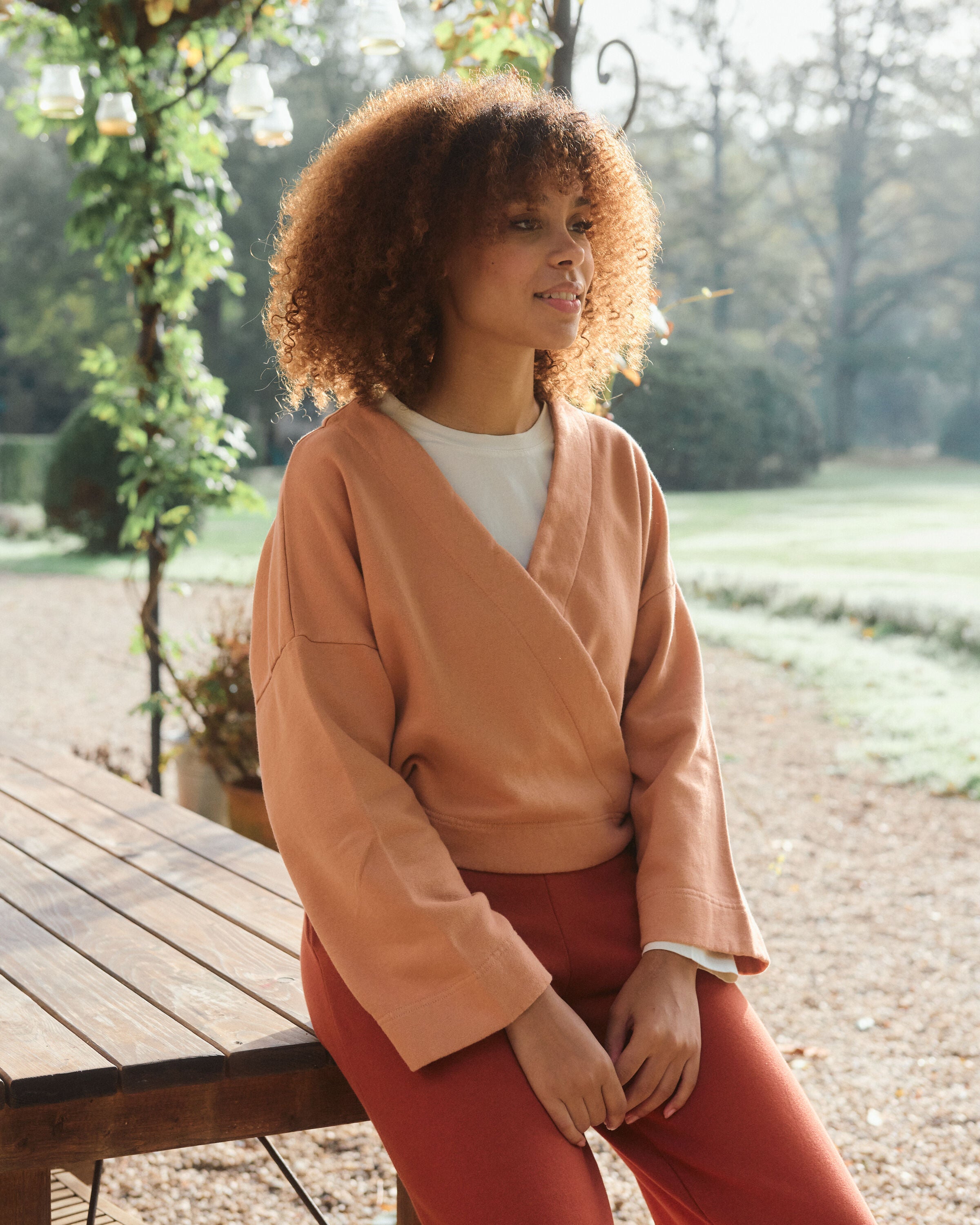 Anna cache coeur | cotton | sea salt