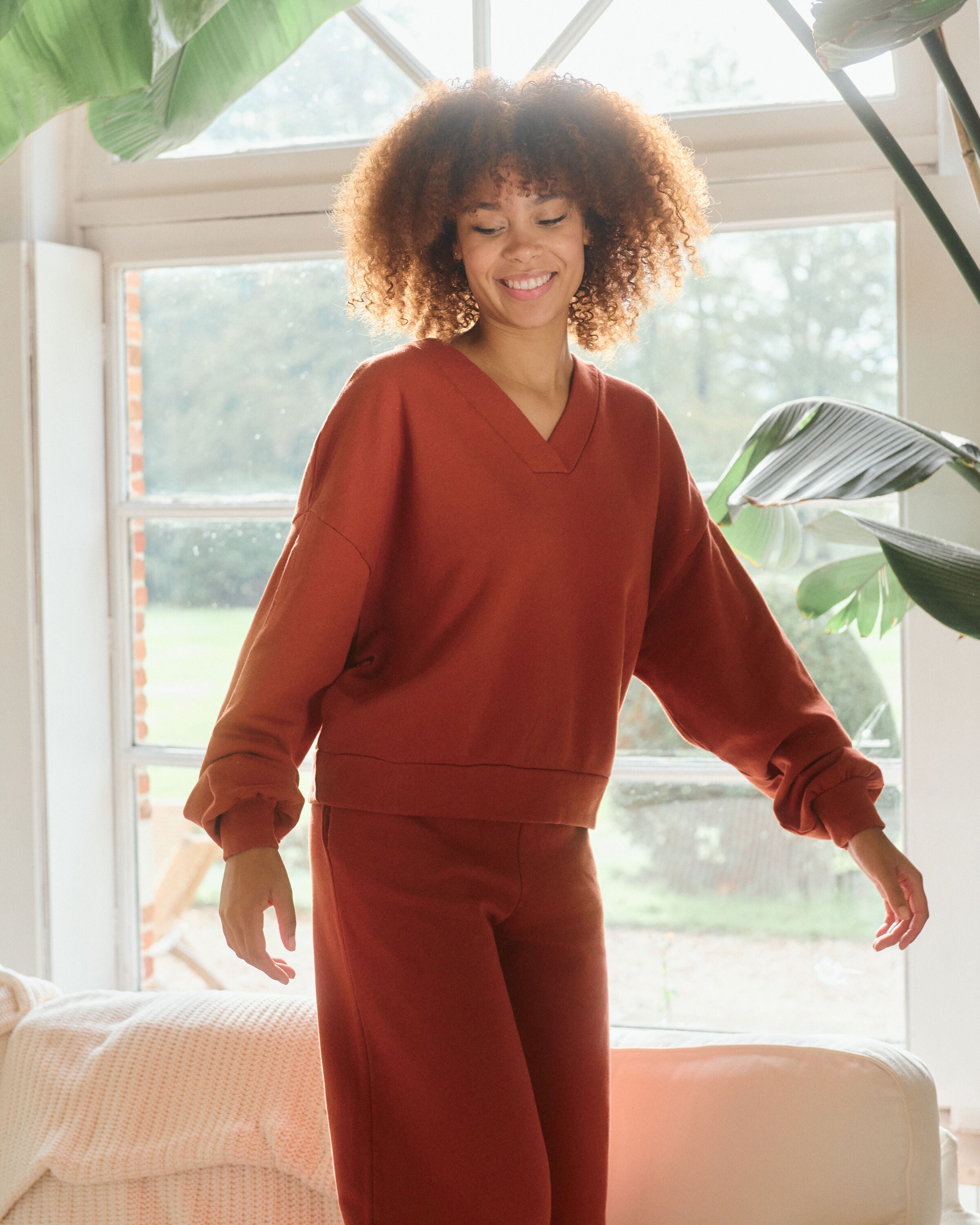 Lana sweater | cotton | henna