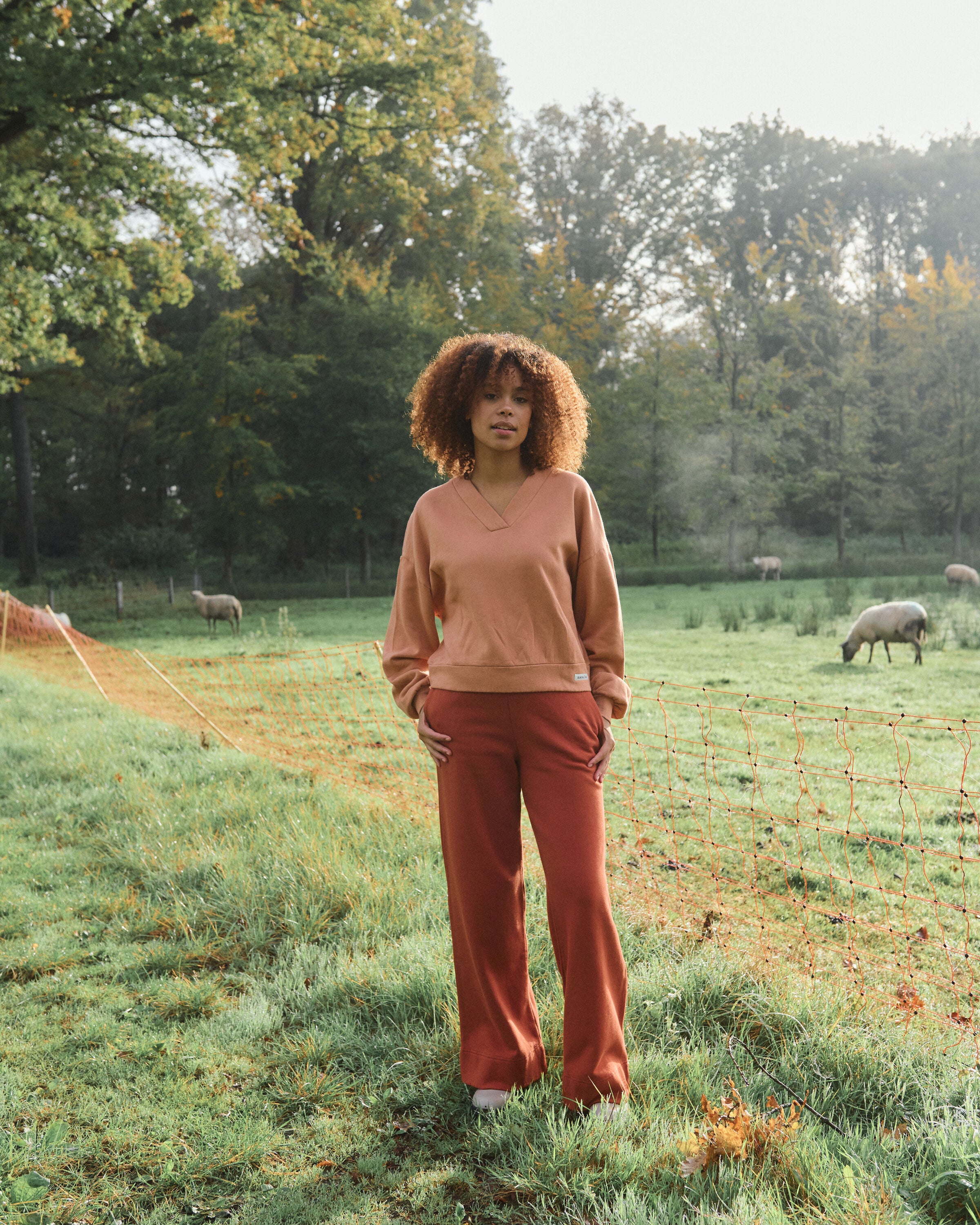 Mila pants | cotton | henna