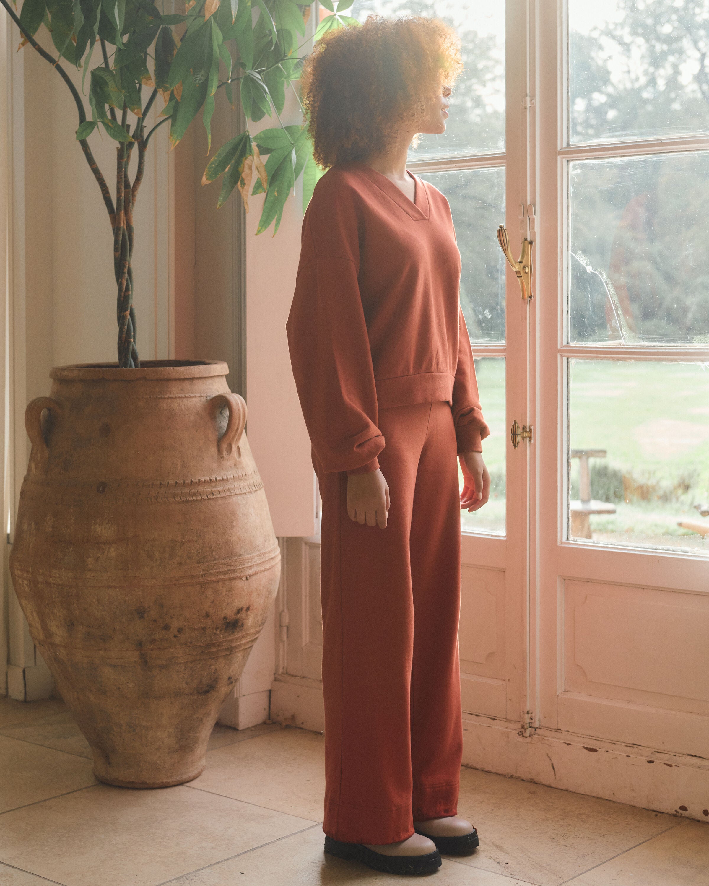 Mila pants | cotton | henna