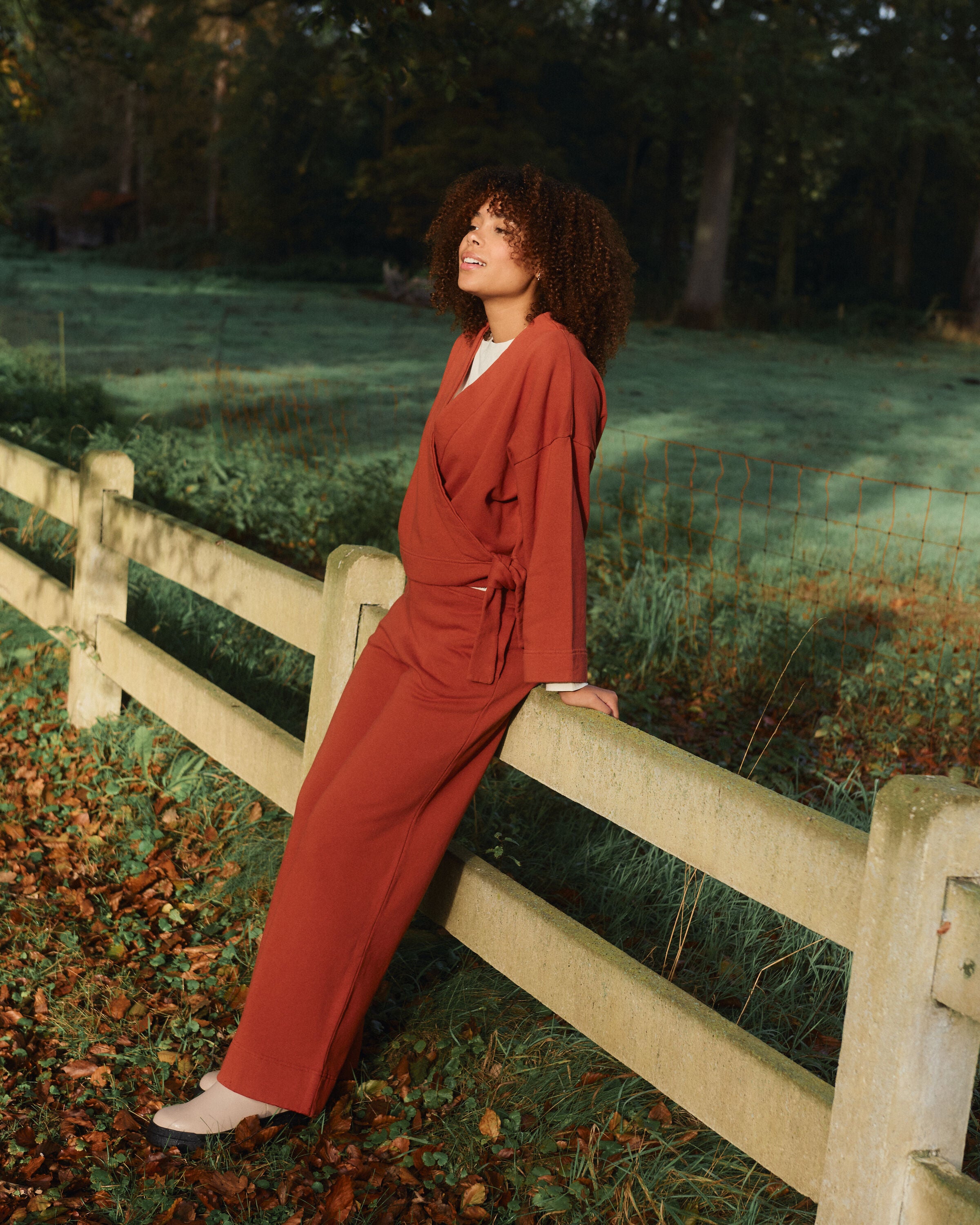 Mila pants | cotton | henna