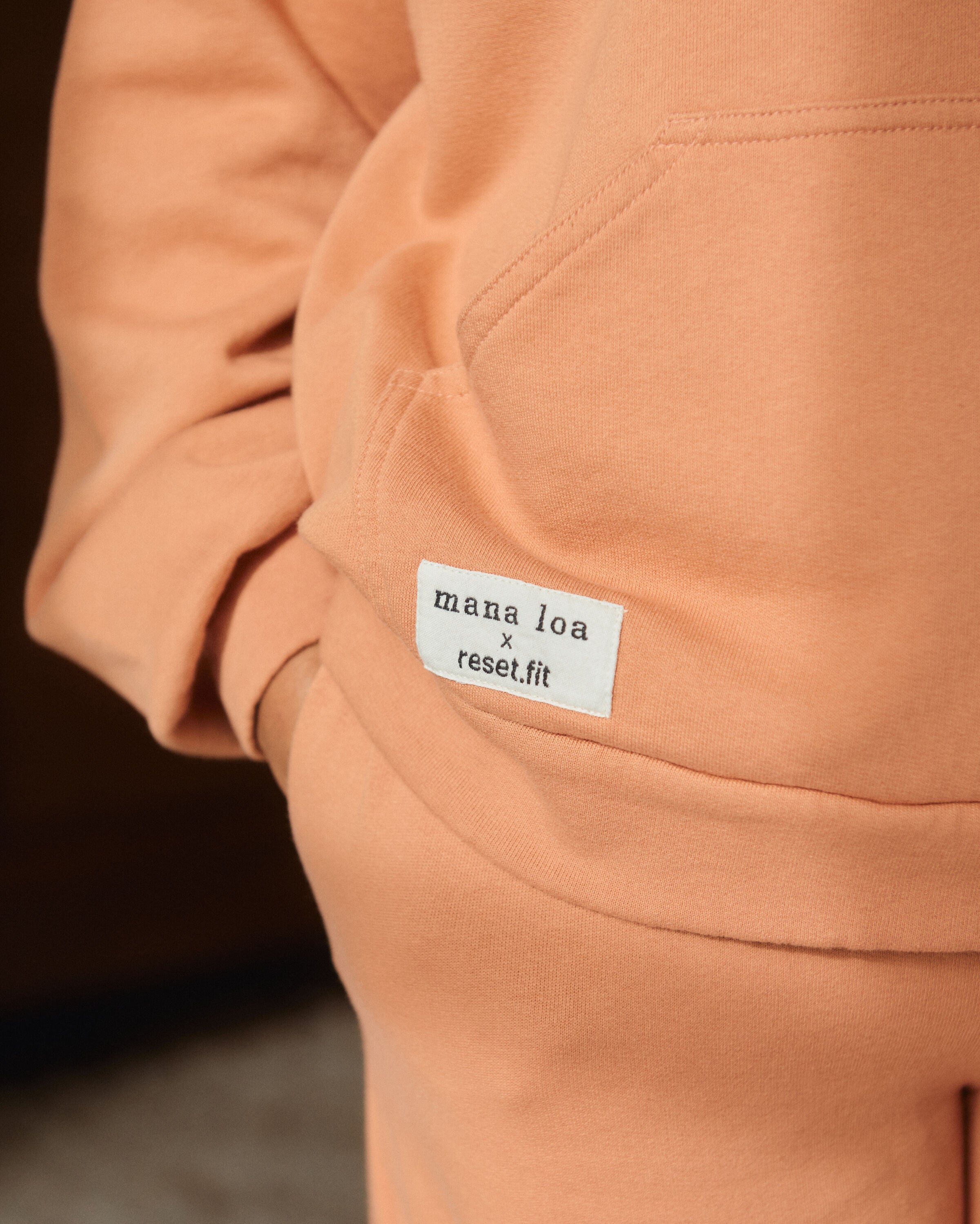 mana loa x reset.fit feelgood hoodie | cotton | sea salt 01